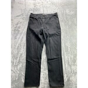 Levi's Jeans Mid Rise Skinny Stretch Denim Womens‎ Sz 14 Black Everyday Casual